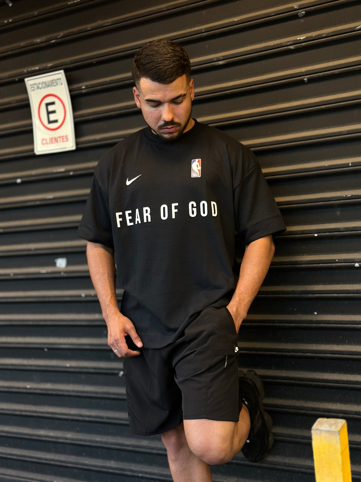 Camiseta FOG x NK Oversized Preto