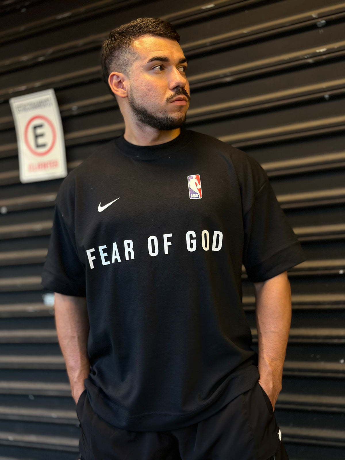 Camiseta FOG x NK Oversized Preto